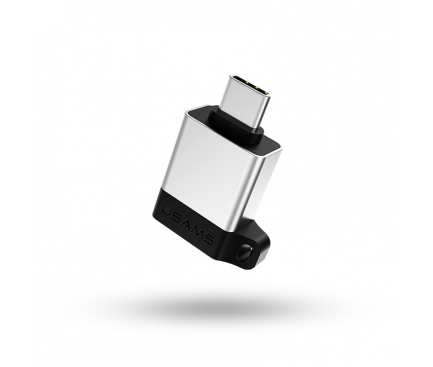 Adaptor OTG USB Type-C - USB 3.0 Usams SJ186 Argintiu Blister Original
