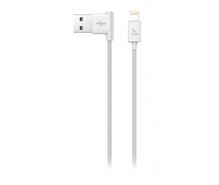 Cablu Date si Incarcare USB la Lightning HOCO L shape UPL11 1.2m Alb Blister Original
