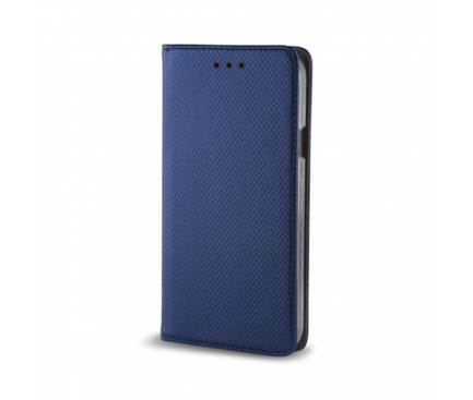 Husa Piele Sony Xperia XZ1 Compact Case Smart Magnet Bleumarin 