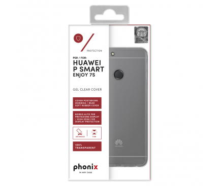 Husa silicon TPU Phonix Pentru Huawei P smart Transparenta Blister HUPSMGPW