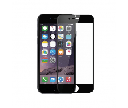 Folie Protectie ecran antisoc Apple iPhone 7 Plus Phonix Tempered Glass Full Face Neagra Blister Originala