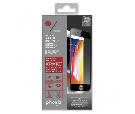 Folie Protectie ecran Apple iPhone 7 Phonix Neagra Blister Originala