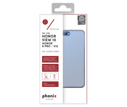 Husa silicon TPU Phonix Pentru Huawei Honor View 10 Transparenta Blister HUHV1GPW