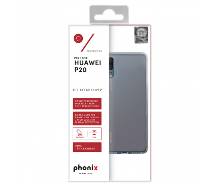 Husa silicon TPU Phonix Pentru Huawei P20 Transparenta HUP20GPW