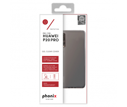 Husa silicon TPU Phonix Pentru Huawei P20 Pro Transparenta Blister HUP2PGPW 