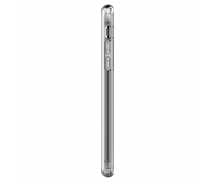 Husa silicon TPU Apple iPhone X Spigen Liquid Crystal 057CS22118 transparenta Blister Originala