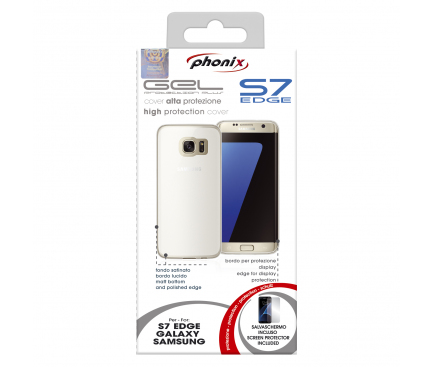 Husa silicon TPU Samsung Galaxy S7 edge G935 Phonix SS7EGPW Transparenta Blister Originala
