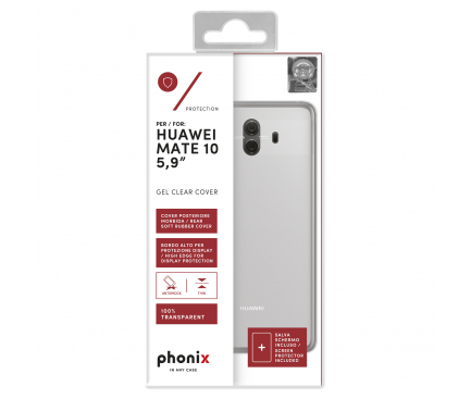 Husa silicon TPU Huawei Mate 10 Phonix HUM10GPW Transparenta Blister Originala