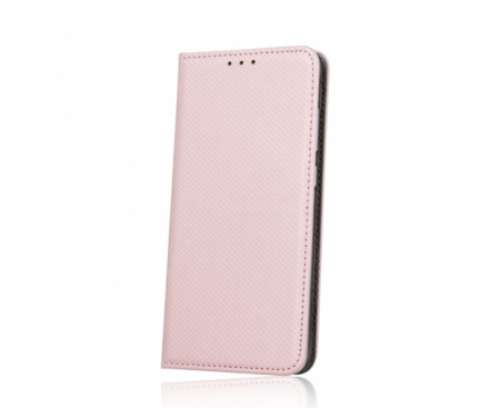 Husa Piele Huawei P smart Case Smart Magnet Roz