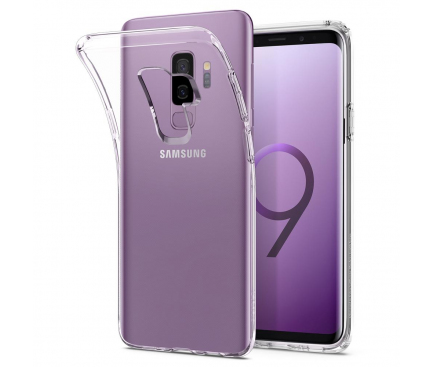 Husa silicon TPU Samsung Galaxy S9+ G965 Spigen Liquid Crystal 593CS22913 Transparenta Blister Originala