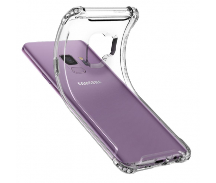 Husa silicon TPU Samsung Galaxy S9 G960 Spigen Rugged Crystal 592CS22835 Transparenta Blister Originala
