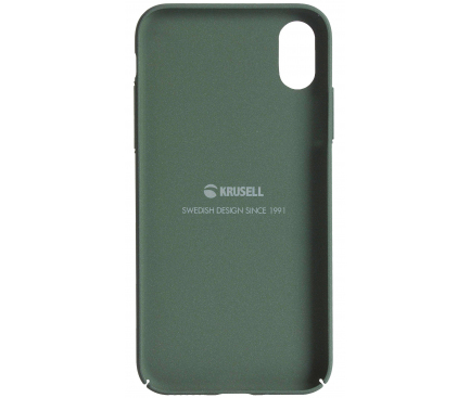 Husa plastic Apple iPhone X Krusell Sandby Verde Blister Originala