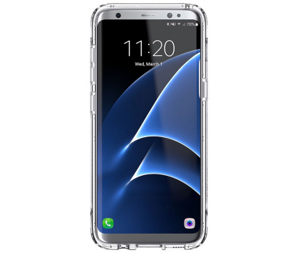 Husa silicon TPU Samsung Galaxy S8+ G955 Griffin Survivor GB43467 Transparenta Blister Originala