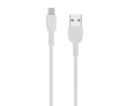 Cablu Date si Incarcare USB-A - USB-C HOCO Flash X20, 18W, 3m, Alb