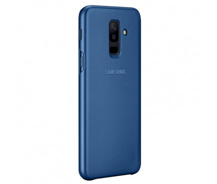 Husa Samsung Galaxy A6+ (2018) A605 Flip Wallet EF-WA605CLEGWW Albastra Blister Originala