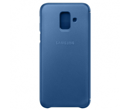 Husa Samsung Galaxy A6 (2018) A600 Flip Wallet EF-WA600CLEGWW Albastra Blister Originala