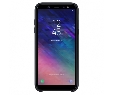 Husa plastic Samsung Galaxy A6 (2018) A600 Dual Layer EF-PA600CBEGWW Blister Originala