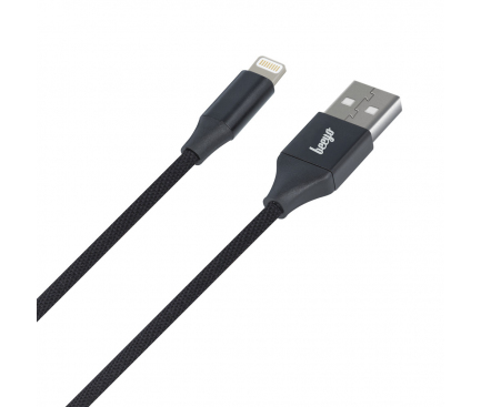 Cablu date USB - Lightning Beeyo Negru Blister 