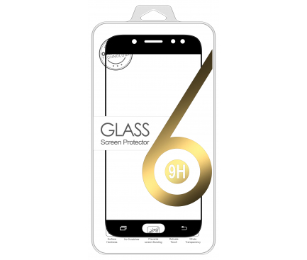 Folie Protectie ecran antisoc Samsung Galaxy J5 (2017) J530 Tempered Glass 5D Neagra Blister