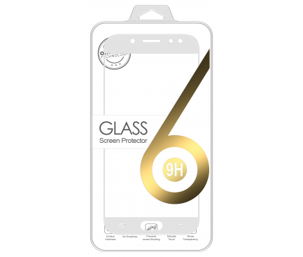 Folie Protectie ecran antisoc Samsung Galaxy J5 (2017) J530 Tempered Glass 5D Full Face Alba Blister