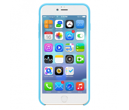 Husa TPU OEM Pure Silicone pentru Apple iPhone 7 Plus / Apple iPhone 8 Plus, Bleu, Bulk 