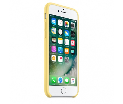 Husa TPU OEM Pure Silicone pentru Apple iPhone 7 / Apple iPhone 8 / Apple iPhone SE (2020) / Apple iPhone SE (2022), Galbena