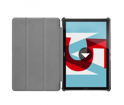Husa Tableta Piele OEM Stand pentru Huawei MediaPad M5 10.8, Neagra, Bulk 