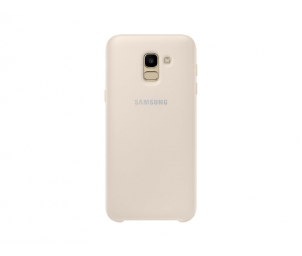 Husa Plastic Samsung Galaxy J6 J600, Dual Layer, Aurie, Blister EF-PJ600CFEGWW 