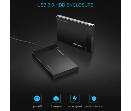 Carcasa externa HDD/SSD 2.5 inch SATA UGREEN US221 USB 3.0