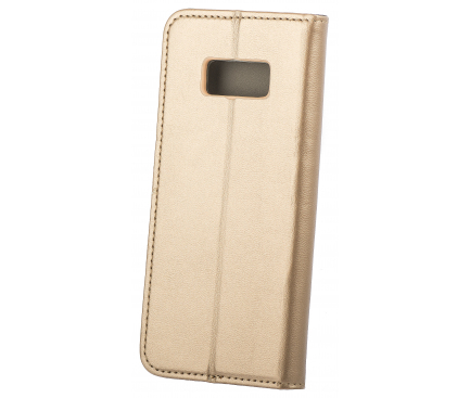 Husa Piele OEM Smart Magnetic pentru Samsung Galaxy S8 G950, Aurie, Bulk 
