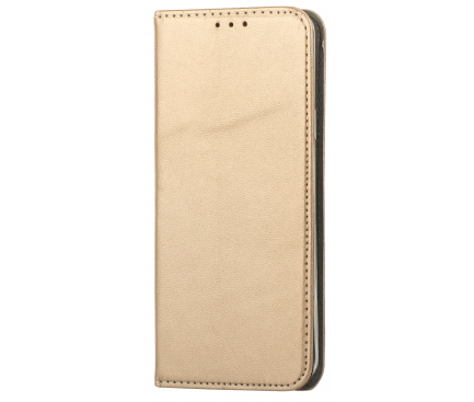 Husa Piele OEM Smart Magnetic pentru Samsung Galaxy S9+ G965, Aurie, Bulk 