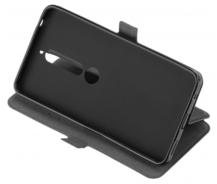 Husa Piele OEM Pocket pentru Nokia 6.1, Neagra, Bulk 