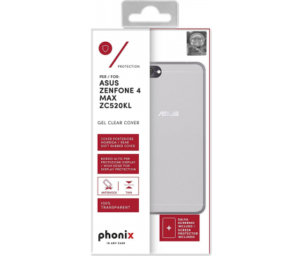 Husa TPU Phonix Pentru Asus Zenfone 4 Max ZC520KL Transparenta Blister ASZ4MGPW