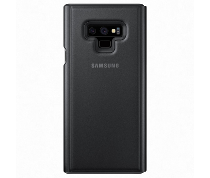 Husa Plastic Samsung Galaxy Note9 N960, Clear View, Neagra, Blister EF-ZN960CBEGWW 