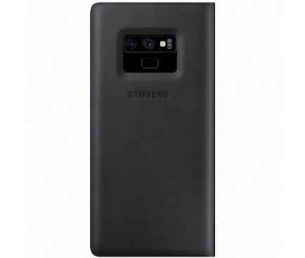 Husa Samsung Galaxy Note9 N960, Leather Wallet, Neagra, Blister EF-WN960LBEGWW 