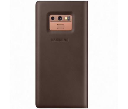 Husa Samsung Galaxy Note9 N960, Leather Wallet, Maro, Blister EF-WN960LAEGWW 