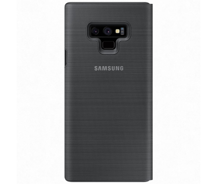 Husa Samsung Galaxy Note9 N960, Led View, Neagra, Blister EF-NN960PBEGWW 