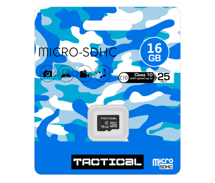 Card Memorie MicroSDHC Tactical, 16Gb, Clasa 10, Blister 
