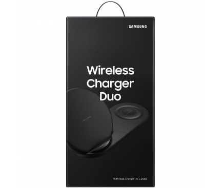 Incarcator Retea Wireless Samsung Galaxy S6 Duos G920, Quick Charge, Negru, Blister EP-N6100TBEGWW