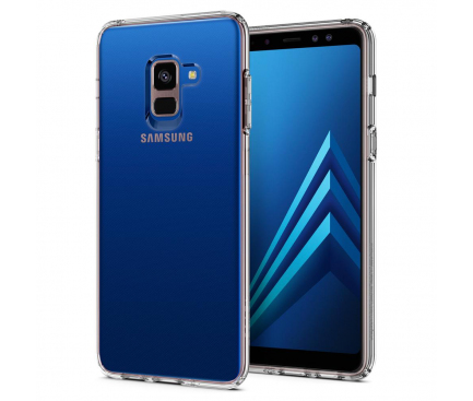 Husa Plastic Spigen Liquid Crystal pentru Samsung Galaxy A8 (2018) A530, Transparenta, Blister 590CS22748 