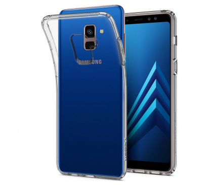 Husa Plastic Spigen Liquid Crystal pentru Samsung Galaxy A8 (2018) A530, Transparenta, Blister 590CS22748 