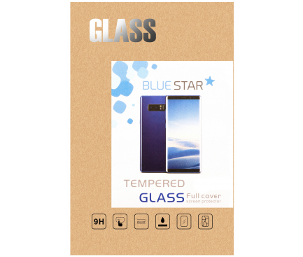 Folie Protectie Ecran Blue Star pentru Samsung Galaxy S8 G950, Sticla securizata, Full Face, Blister 