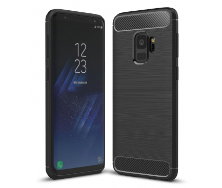 Husa pentru Samsung Galaxy S9 G960, OEM, Carbon, Neagra
