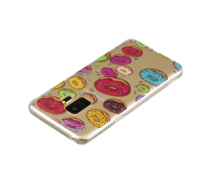 Husa TPU OEM Donut pentru Samsung Galaxy S9 G960, Multicolor, Bulk 