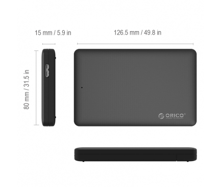 Carcasa externa HDD 2.5 inch SATA 3.0 - USB 3.0 Orico 2577U3