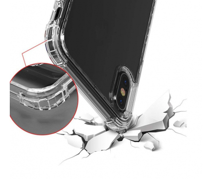 Husa TPU iPaky Crystal Antisoc pentru Apple iPhone X, Transparenta, Blister 