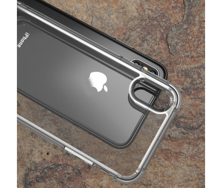 Husa TPU iPaky Crystal Antisoc pentru Apple iPhone X, Transparenta, Blister 