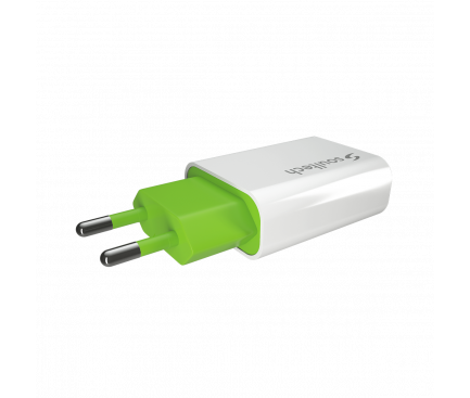 Incarcator Retea cu cablu MicroUSB Soultech Comfort SC212B, Quick Charge, 2A, 1 X USB, Alb, Blister 