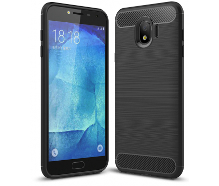 Husa TPU OEM Carbon pentru Samsung Galaxy J4 J400, Neagra