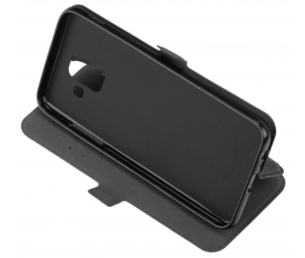 Husa Piele OEM Smart Pocket pentru Apple iPhone 5 / Apple iPhone 5s, Neagra, Bulk 